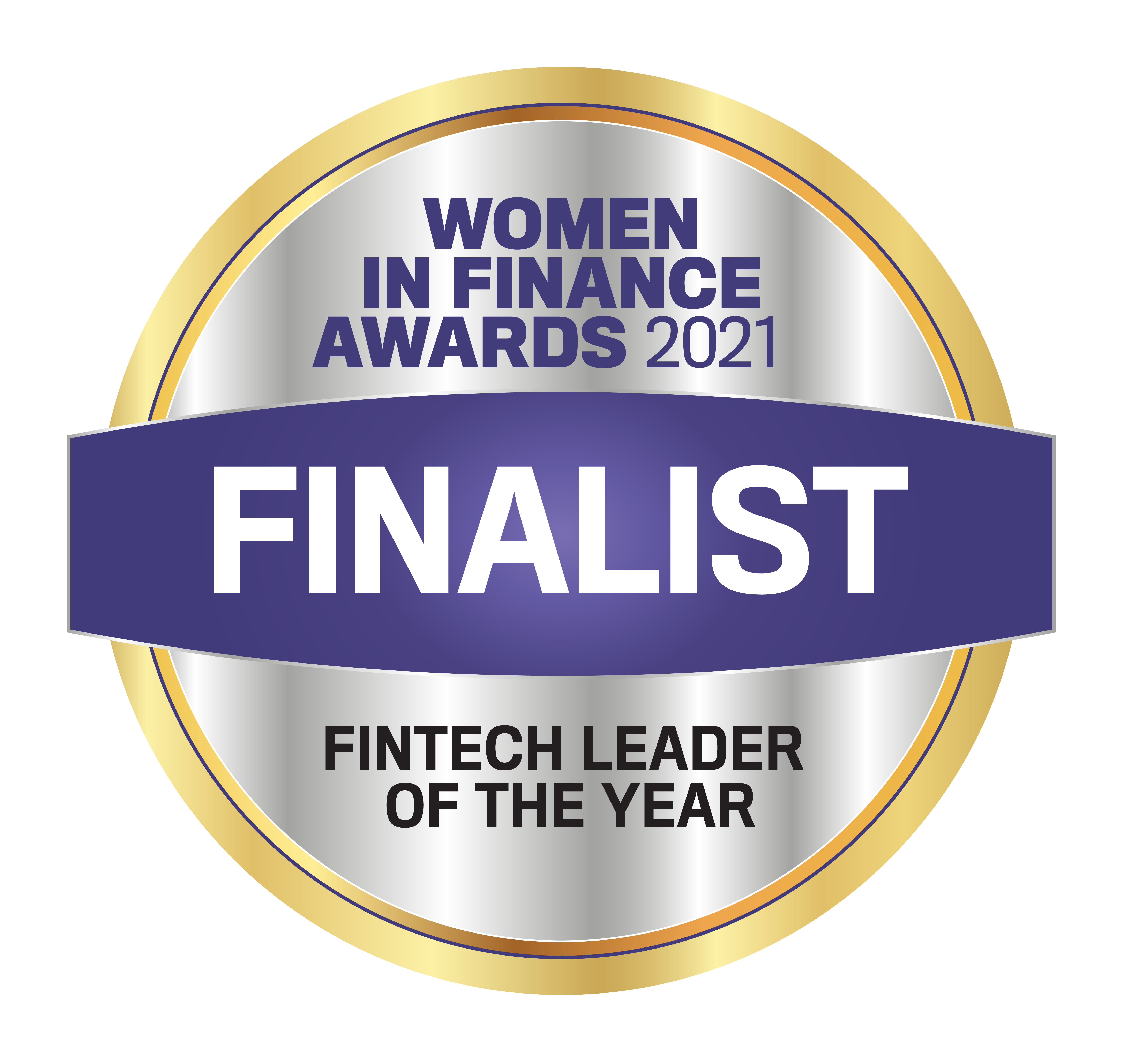 Women in Finance Awards 2021 FinTech Leader of the Year finalist badge